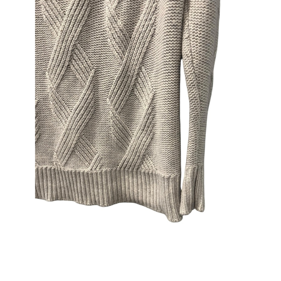 Pendleton Merino Wool Cashmere Long Sleeve V-Neck Sweater Size Medium Gray Soft - Picture 4 of 8